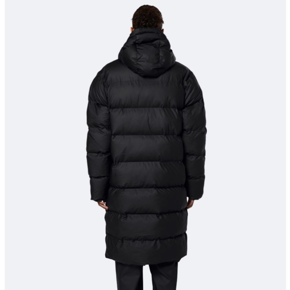 RAINS Long Puffer Winter Jacket - Picture 2 of 8